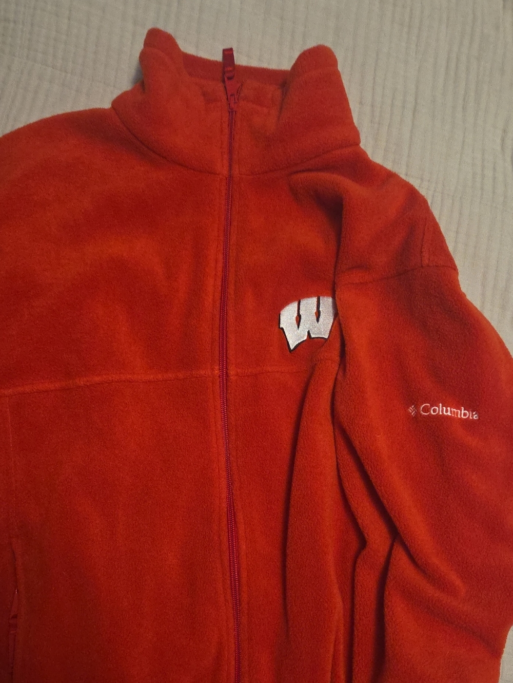 Columbia Women's Red Full-Zip Fleece Jacket